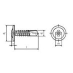 Df. Peremes önf. csavar (Opel) 4,2 x 13 horg. REISSER