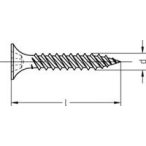 Gipszkartoncsavar  fa 3,5 x 45r REISSER