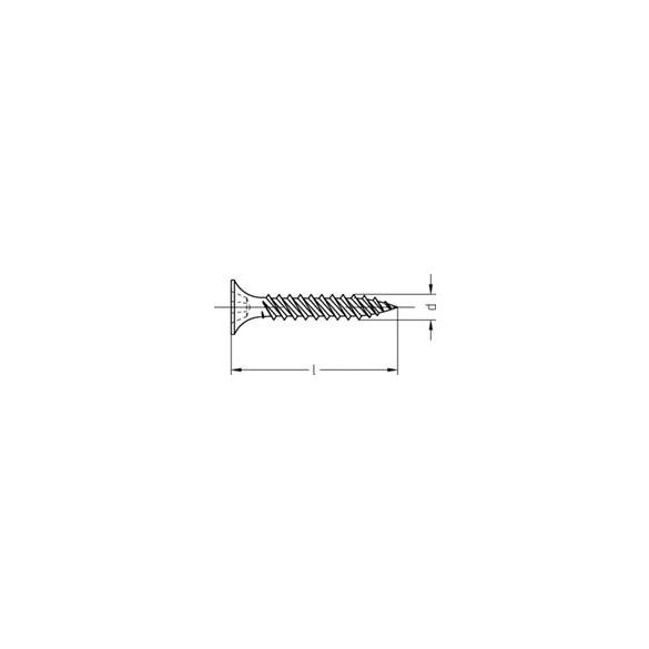 Gipszkartoncsavar  fa 3,5 x 45r REISSER