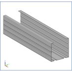 CW 50 Rendszer független válaszfal profil 0,5 mm 